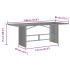 Mesa de jardín superficie madera acacia ratán gris
