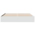 Estructura de cama madera de ingeniería blanca 180x200