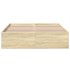 Estructura de cama madera de ingeniería roble Sonoma 120x190