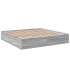 Estructura de cama madera de ingeniería gris Sonoma 200x200