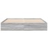 Estructura de cama madera de ingeniería gris Sonoma 200x200