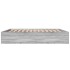 Estructura de cama madera de ingeniería gris Sonoma 200x200