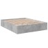 Estructura de cama madera de ingeniería gris hormigón