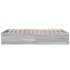 Estructura de cama madera de ingeniería gris Sonoma 140x200