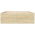Estructura de cama madera de ingeniería roble Sonoma 140x190
