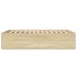 Estructura de cama madera de ingeniería roble Sonoma 140x190
