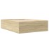 Estructura de cama madera de ingeniería roble Sonoma 140x190