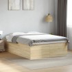 Estructura de cama madera de ingeniería roble Sonoma 120x200 cm