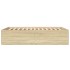 Estructura de cama madera de ingeniería roble Sonoma 120x200