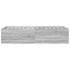 Estructura de cama madera de ingeniería gris Sonoma 90x200