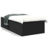Estructura de cama madera de ingeniería negra 90x200
