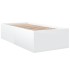 Estructura de cama madera de ingeniería blanca 90x190