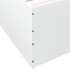 Estructura de cama madera de ingeniería blanca 90x190
