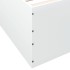Estructura de cama madera de ingeniería blanca 75x190
