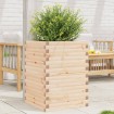 Jardinera de madera maciza de pino 50x50x68,5 cm