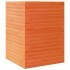Jardinera madera maciza de pino marrón cera 50x50x68,5
