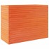Jardinera madera maciza de pino marrón cera 90x40x68,5