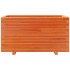 Jardinera madera maciza de pino marrón cera 90x40x49,5