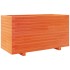 Jardinera madera maciza de pino marrón cera 90x40x49,5