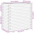 Jardinera madera maciza de pino 70x40x72,5