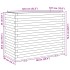 Jardinera madera maciza de pino 90x40x72,5