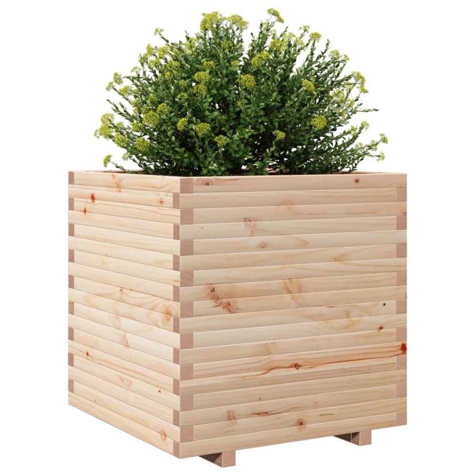 Jardinera madera maciza de pino 70x70x72