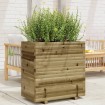 Jardinera madera de pino impregnada 70x40x72 cm