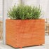 Jardinera madera maciza de pino marrón cera 90x60x72