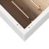 Jardinera de madera maciza de pino blanca 110x60x72
