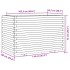 Jardinera de madera maciza de pino blanca 110x60x72