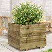 Jardinera madera de pino impregnada 60x60x49,5 cm