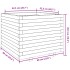 Jardinera madera de pino impregnada 60x60x49,5