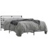 Estructura cama madera ingeniería metal gris Sonoma 120x200