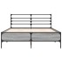 Estructura cama madera ingeniería metal gris Sonoma 120x200