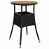 Set de comedor jardín 5 pzas con cojines ratán PE acacia