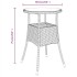 Set comedor jardín 5 pzas y cojines ratán sintético vidrio
