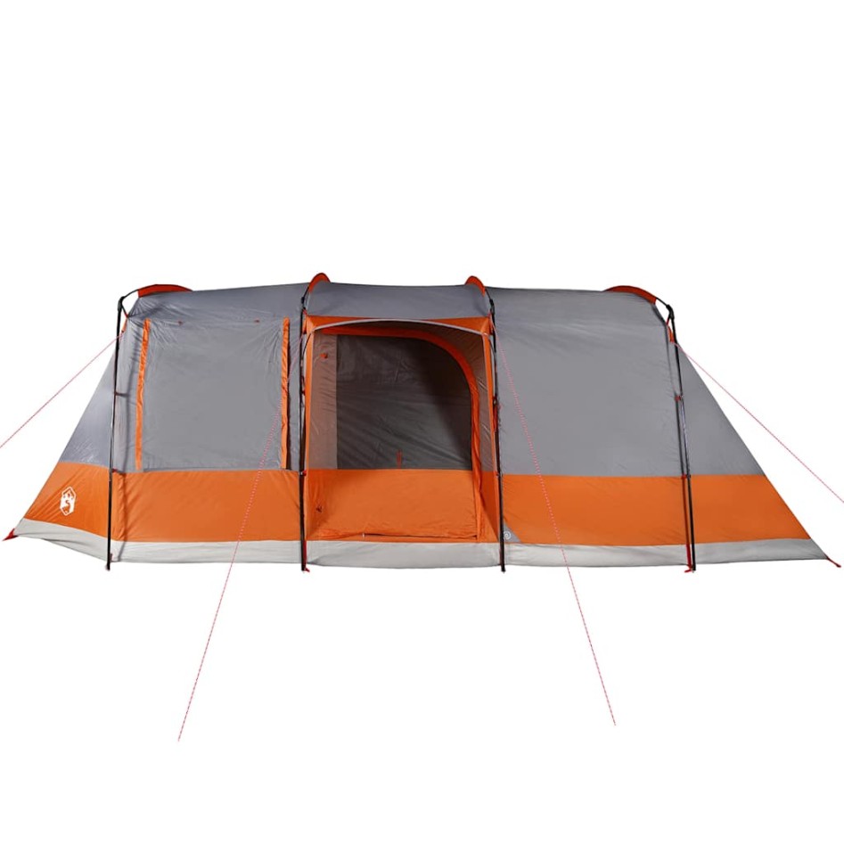Tienda de camping con túnel 4 personas impermeable gris