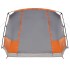 Tienda de camping con túnel 4 personas impermeable gris