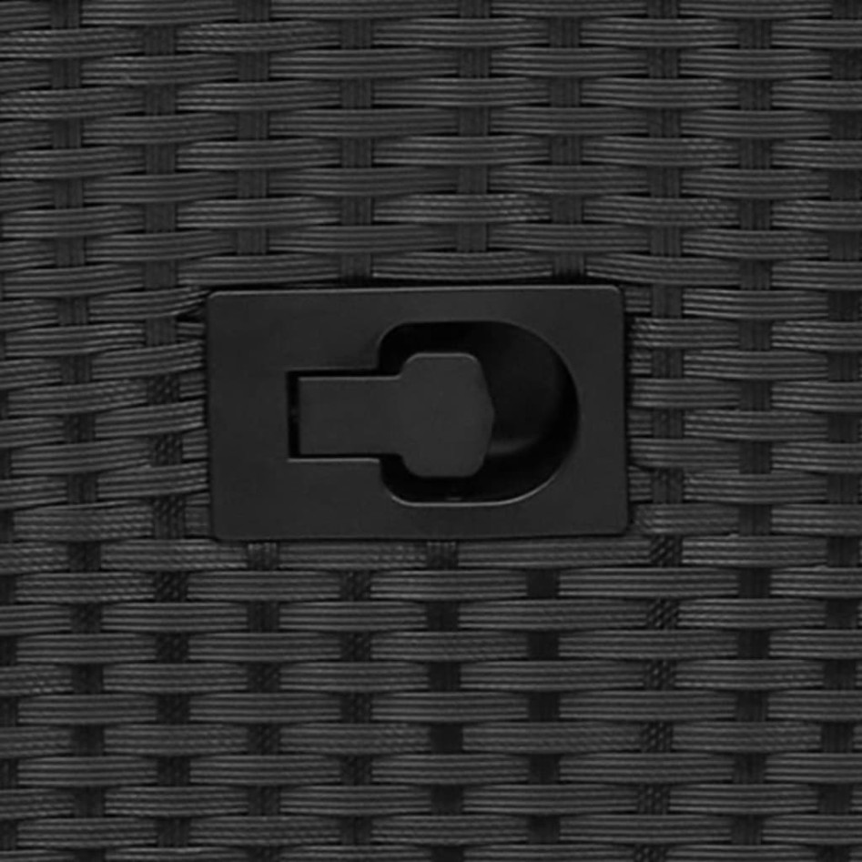 Sillón reclinable de jardín con cojines ratán sintético