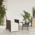 Sillón reclinable de jardín con cojines ratán sintético