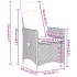 Sillones reclinables de jardín con cojines beige 2 uds ratán