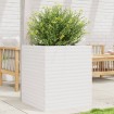 Jardinera madera maciza de pino blanco 60x60x68,5 cm