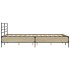 Estructura cama madera ingeniería metal roble Sonoma 120x190