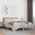 Estructura cama madera ingeniería metal roble Sonoma 140x190