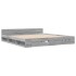 Cama con cajones madera ingeniería gris Sonoma 200x200