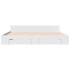 Estructura cama con cajones madera ingeniería blanca 180x200