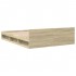 Cama con cajones madera ingeniería roble Sonoma 140x200