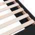 Estructura de cama madera de ingeniería negra 135x190