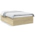 Estructura de cama madera de ingeniería roble Sonoma 120x190
