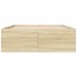 Estructura de cama madera de ingeniería roble Sonoma 120x190